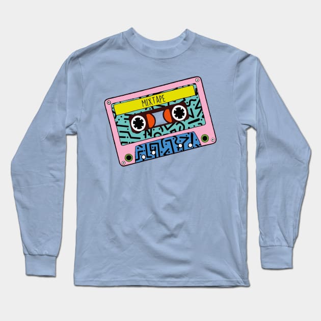 80s MIXTAPE Long Sleeve T-Shirt by BiteYourGranny